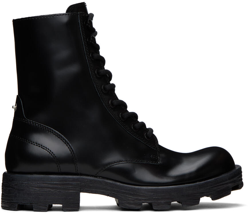 Diesel Black D-Hammer Bt Boots Cover