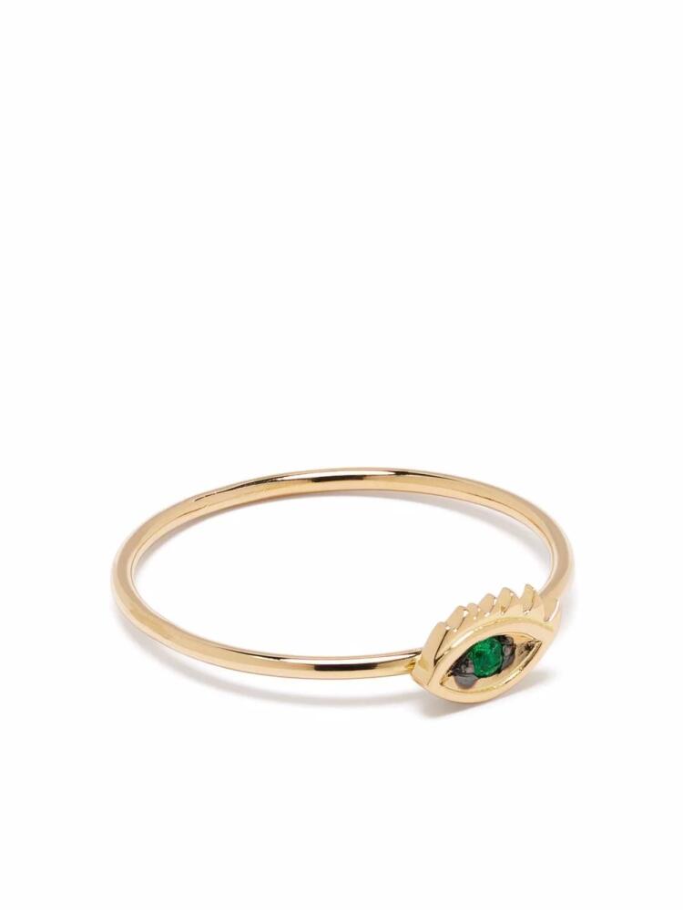 Delfina Delettrez 18kt yellow gold Micro-Eye emerald ring Cover