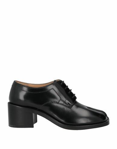 Maison Margiela Woman Lace-up shoes Black Leather Cover