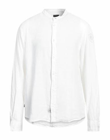 Blauer Man Shirt White Linen Cover