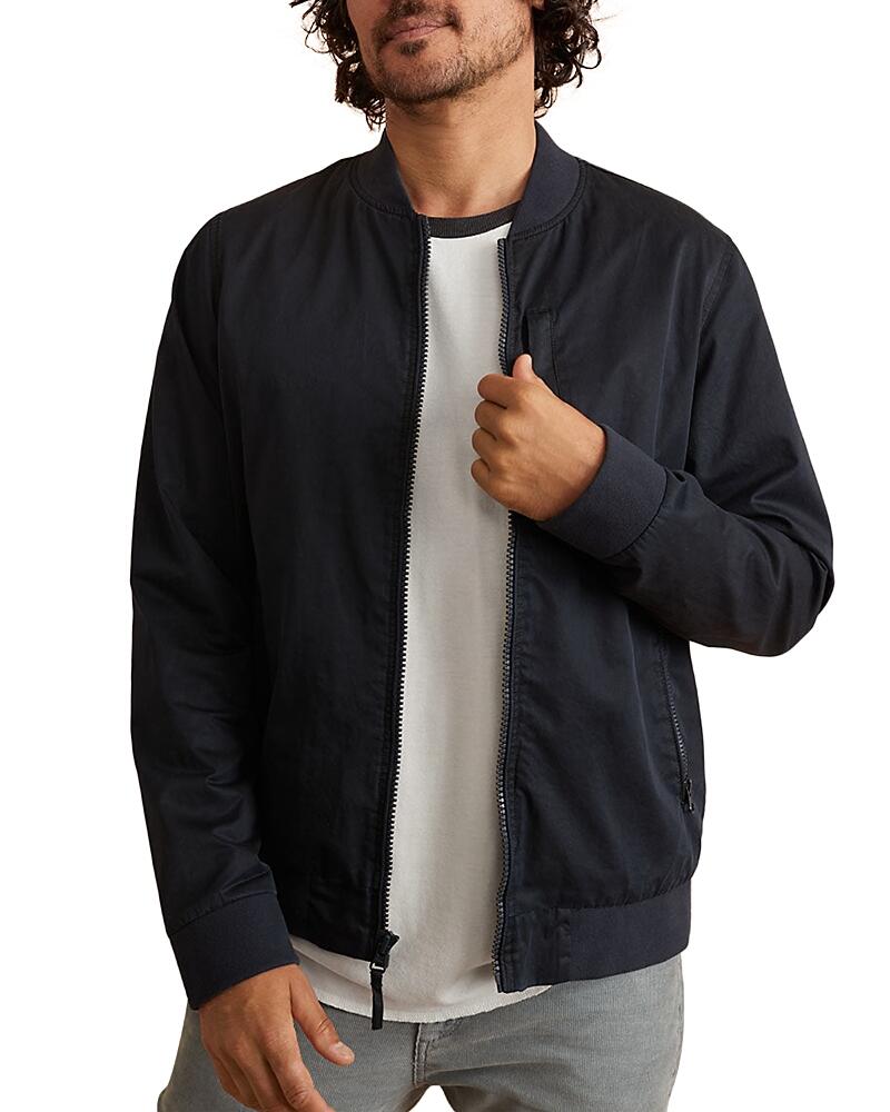 Marine Layer Rossland Dry Wax Regular Fit Bomber Jacket Cover