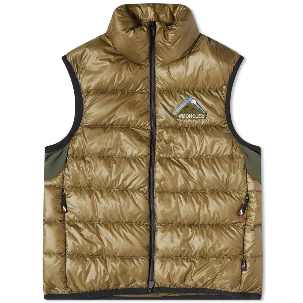 Moncler Grenoble Men's Down Vest in Khaki Cover