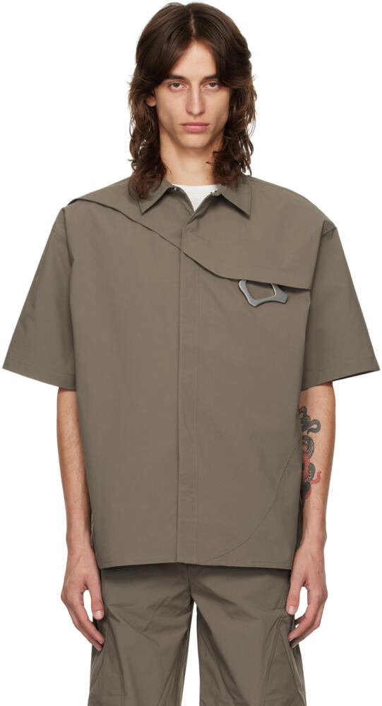 HELIOT EMIL Khaki Carabiner Shirt Cover