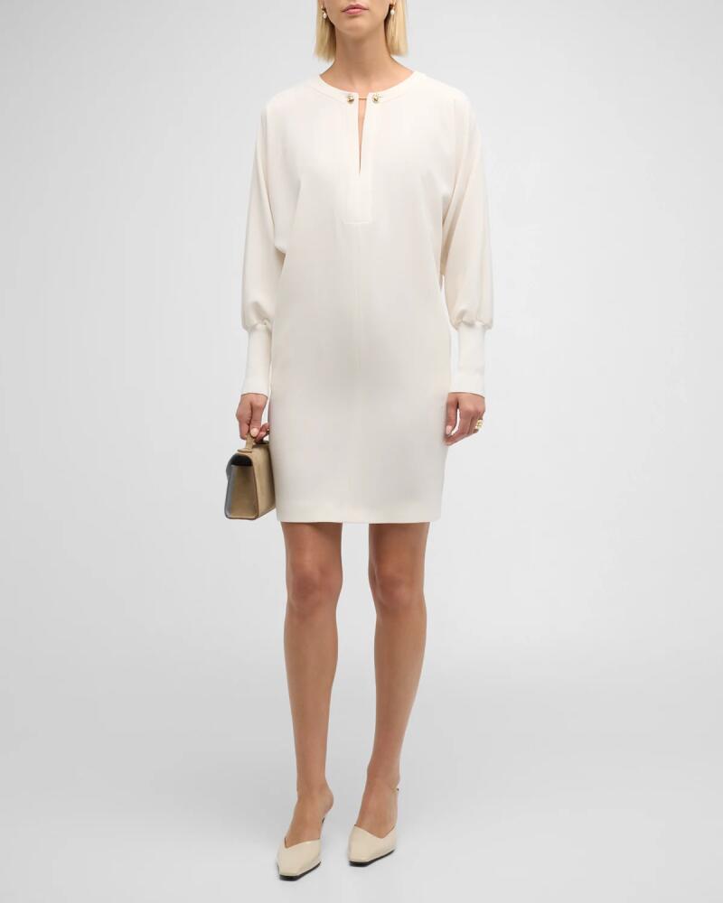 Max Mara Studio Asti Chain-Embellished Cutout Mini Shift Dress Cover