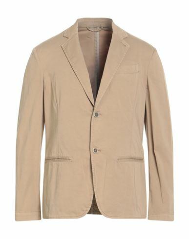 A. testoni Man Blazer Beige Cotton, Elastane Cover