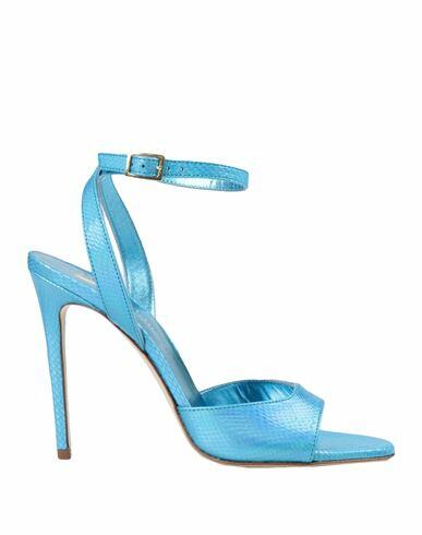 Giampaolo Viozzi Woman Sandals Azure Goat skin Cover