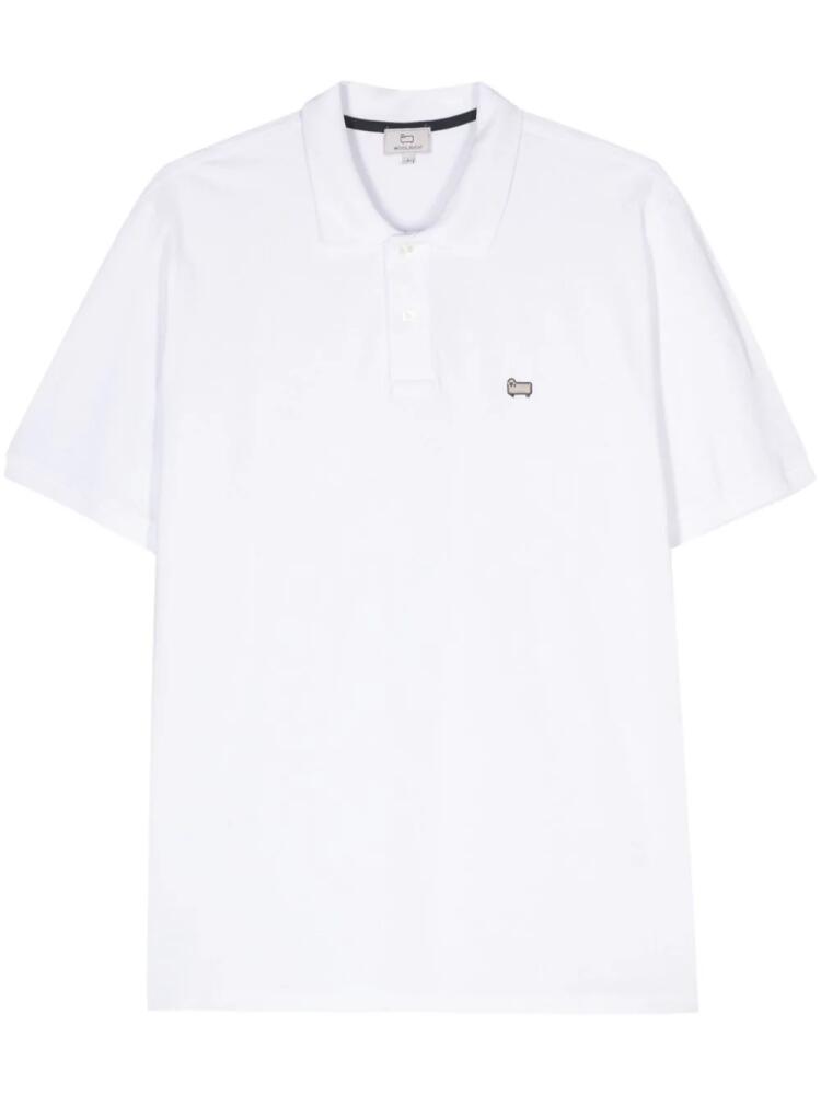 Woolrich appliqué-logo polo shirt - White Cover