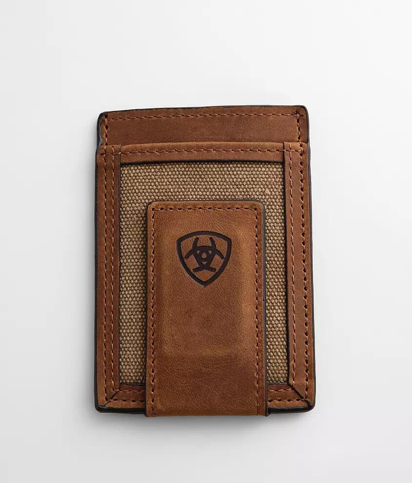 Ariat Magnetic Leather Money Clip Wallet Cover