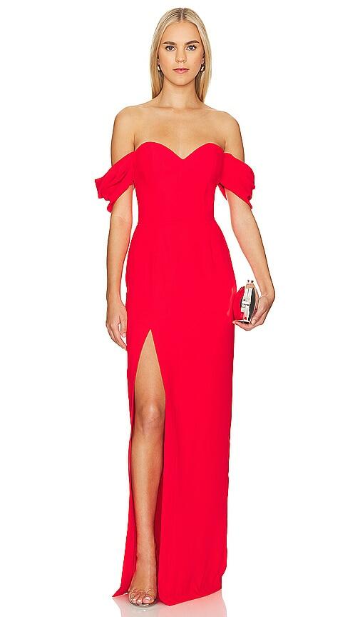 Amanda Uprichard x REVOLVE Falcon Gown in Red Cover