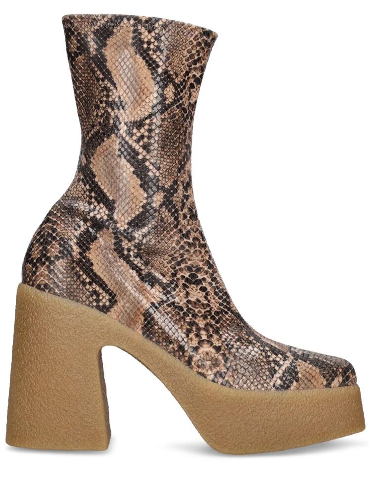 STELLA MCCARTNEY 115mm Skyla Python Print Ankle Boots Cover