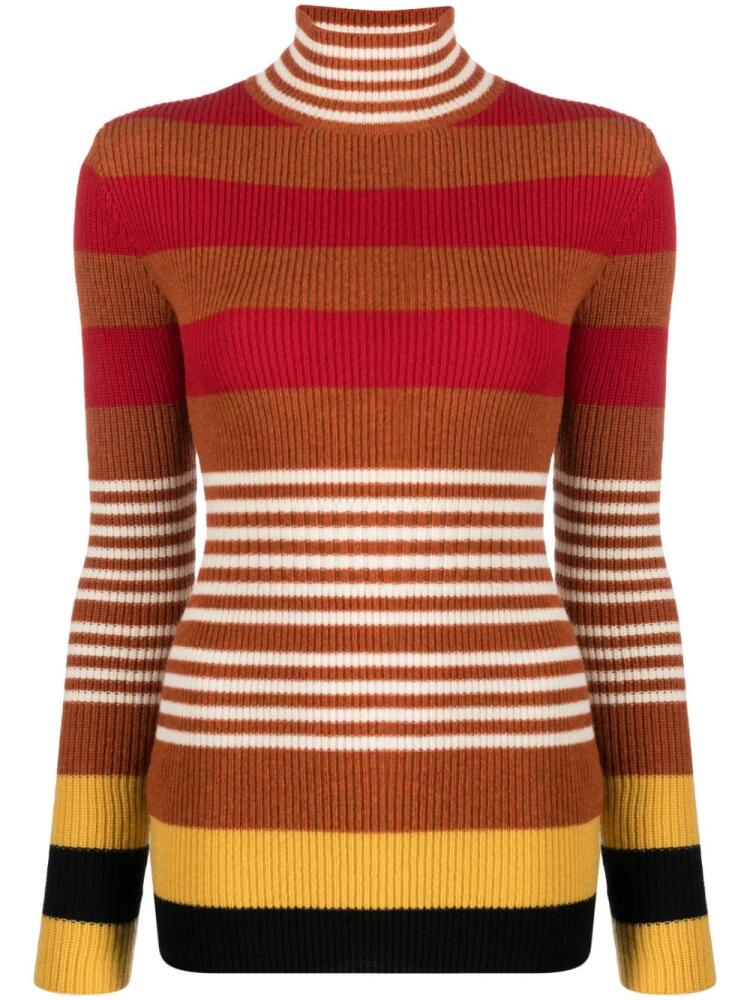 Marni striped virgin wool jumper - Red Cover