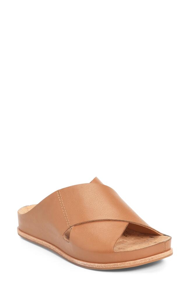 Kork-Ease Tutsi Slide Sandal in Brown Leather Cover