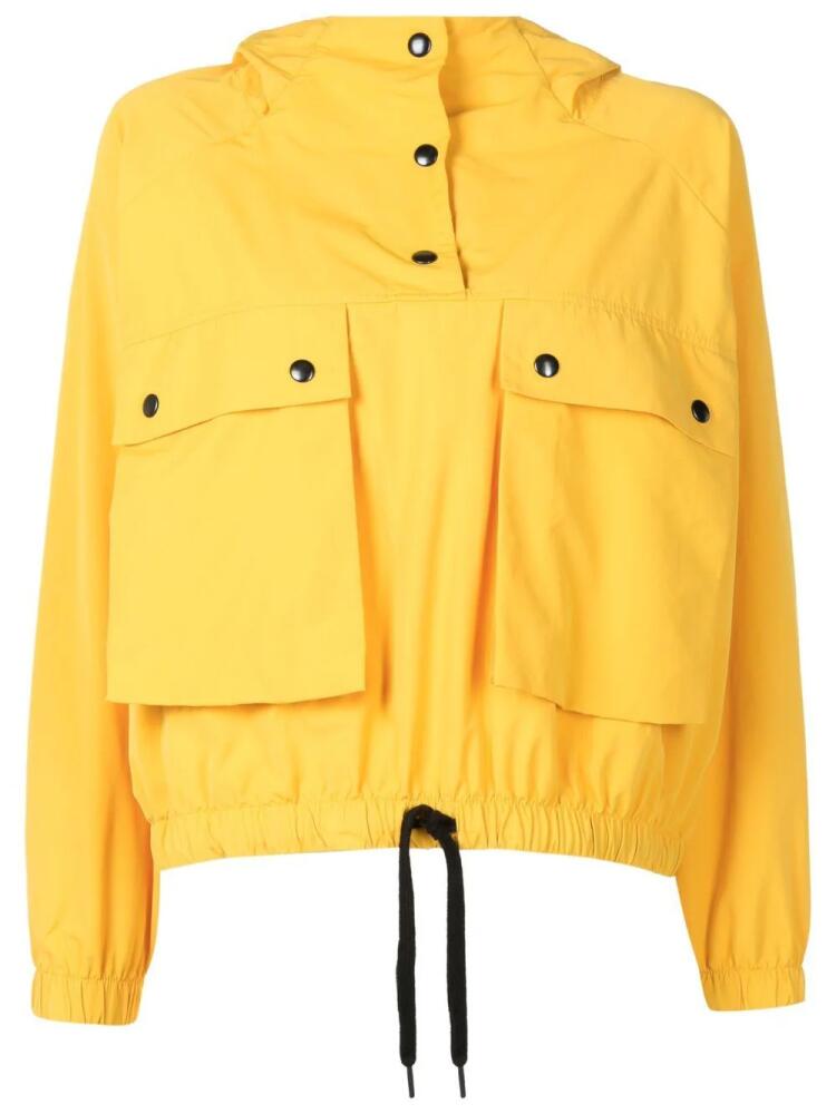 Uma | Raquel Davidowicz drawstring-hem hooded jacket - Yellow Cover