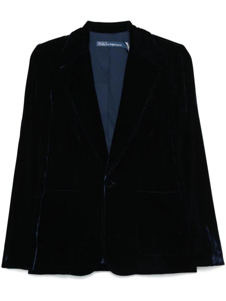 Polo Ralph Lauren velvet blazer - Blue Cover