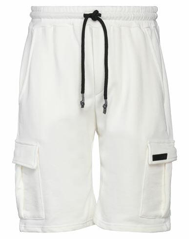 Takeshy Kurosawa Man Shorts & Bermuda Shorts White Cotton Cover