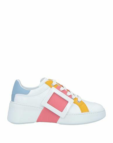 Roger Vivier Woman Sneakers White Soft Leather Cover