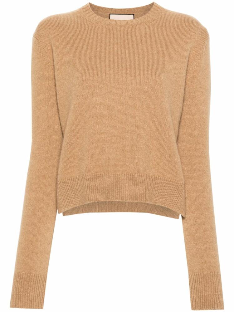 Plan C side-slits sweater - Brown Cover