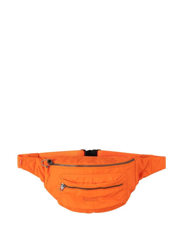 Supreme x Barbour waxed cotton belt bag - Orange Cover