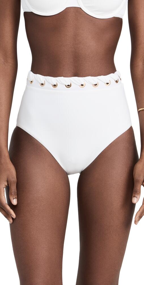 Zimmermann Halliday Eyelet Bikini Bottoms Ivory Cover