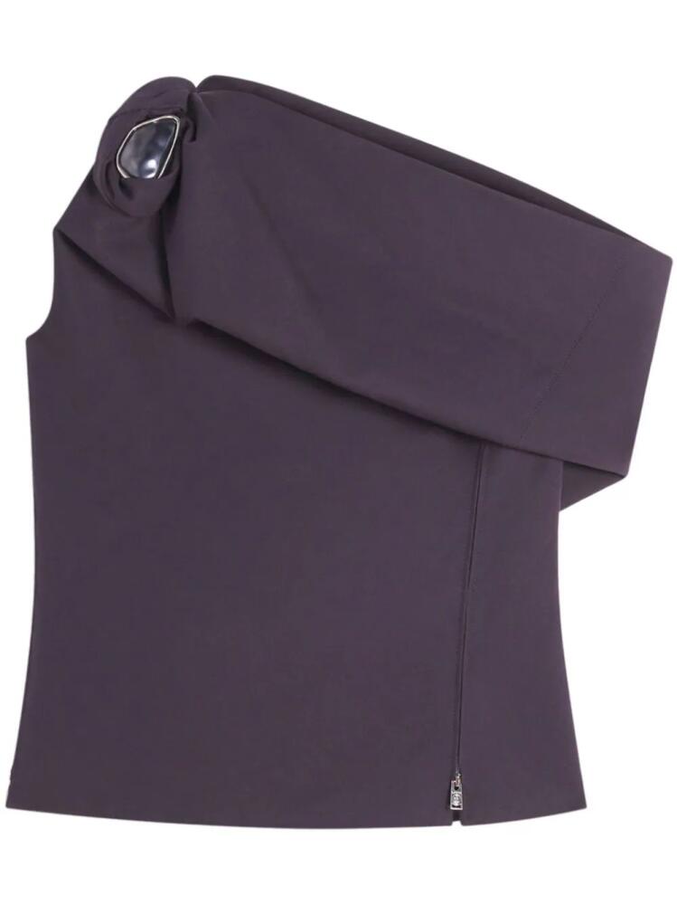 Lanvin asymmetric blouse - Purple Cover