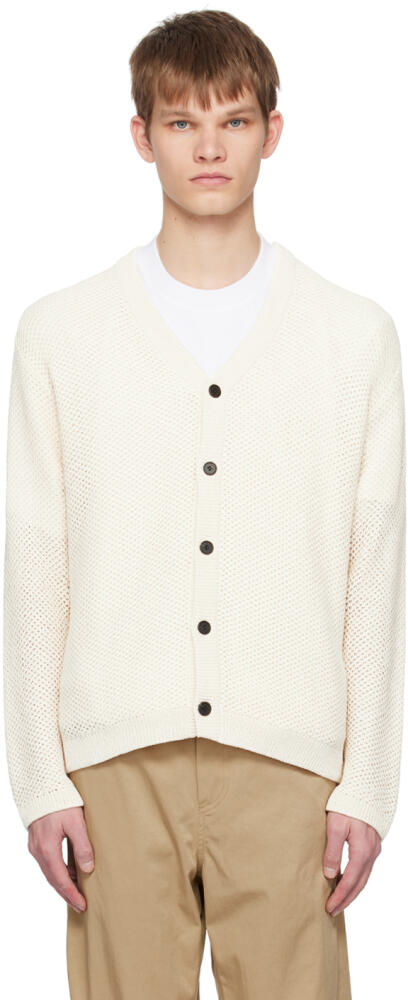 Solid Homme Off-White Openwork Cardigan Cover