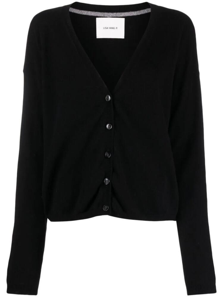 Lisa Yang V-neck cashmere cardigan - Black Cover