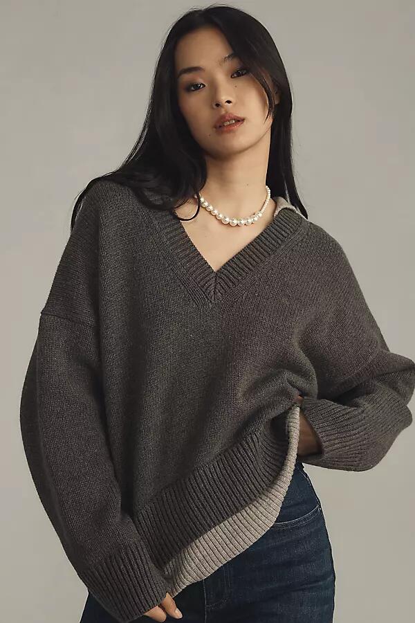 Maeve Layered Polo Sweater Cover