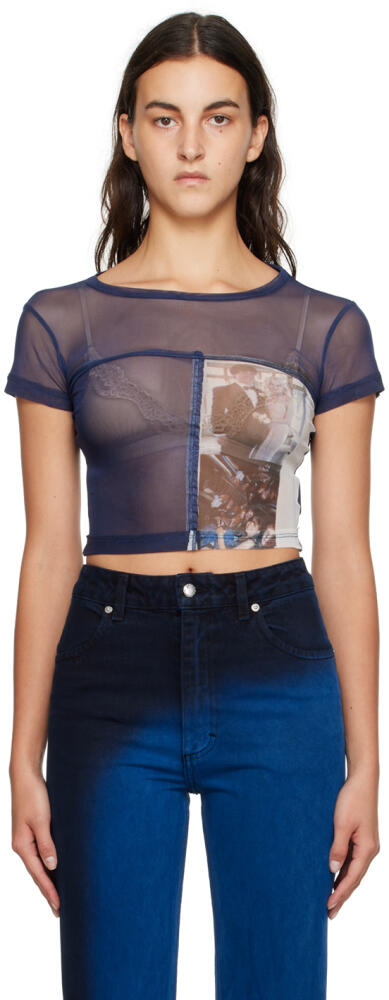 Eckhaus Latta Navy Prom T-Shirt Cover