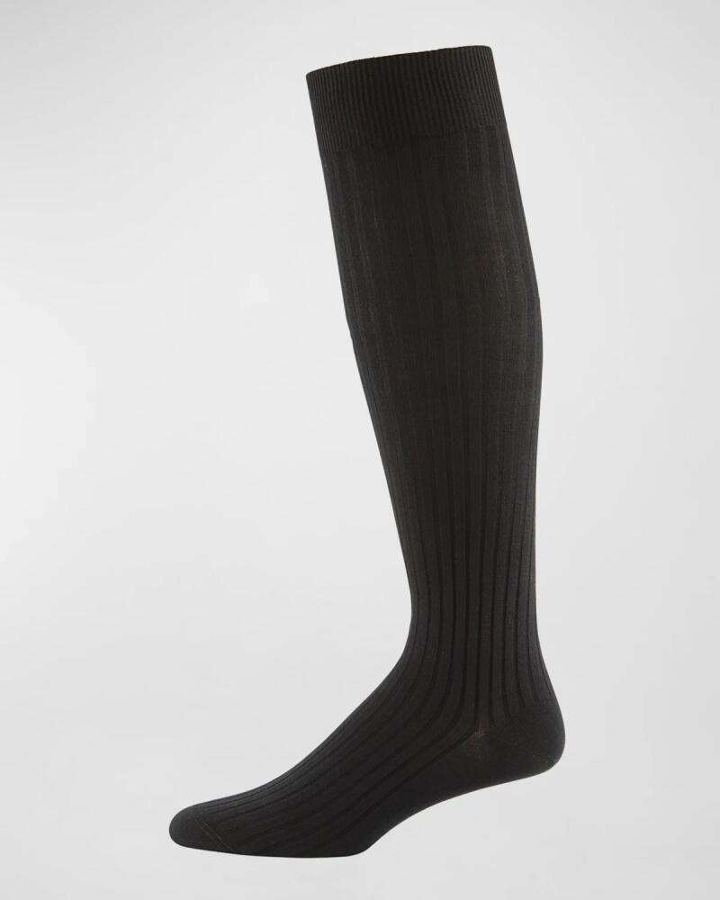 Neiman Marcus Core-Spun Socks, Over-the-Calf Cover