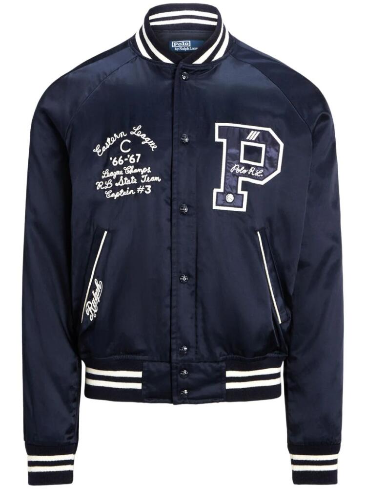 Polo Ralph Lauren satin-finish bomber jacket - Blue Cover