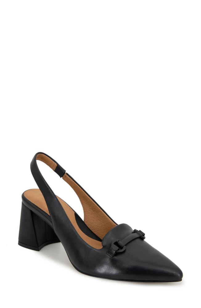 GENTLE SOULS BY KENNETH COLE Dionne Block Heel Slingback Pump in Black Cover