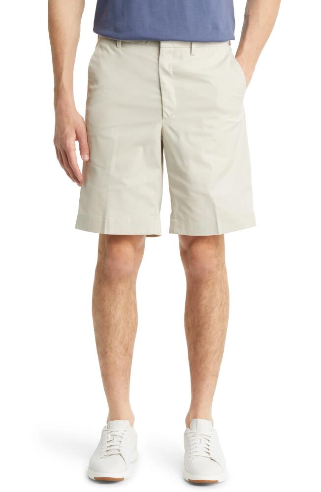 Berle Prime Pleated Poplin Shorts in Light Tan Cover