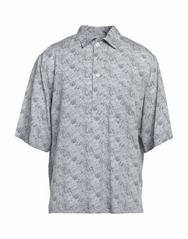 Aglini Man Shirt Grey Lyocell Cover