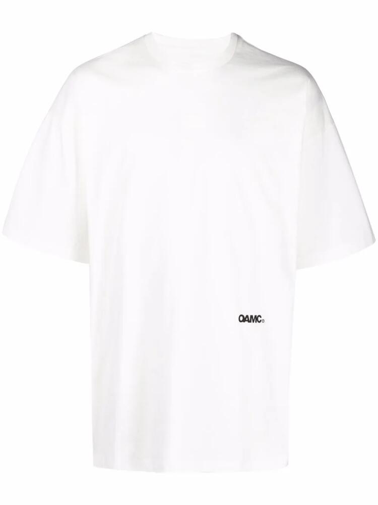 OAMC Aperture graphic-print T-shirt - White Cover