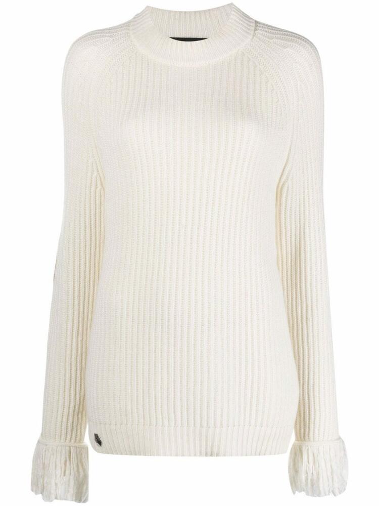 Philipp Plein Love Plein ribbed-knit jumper - Neutrals Cover