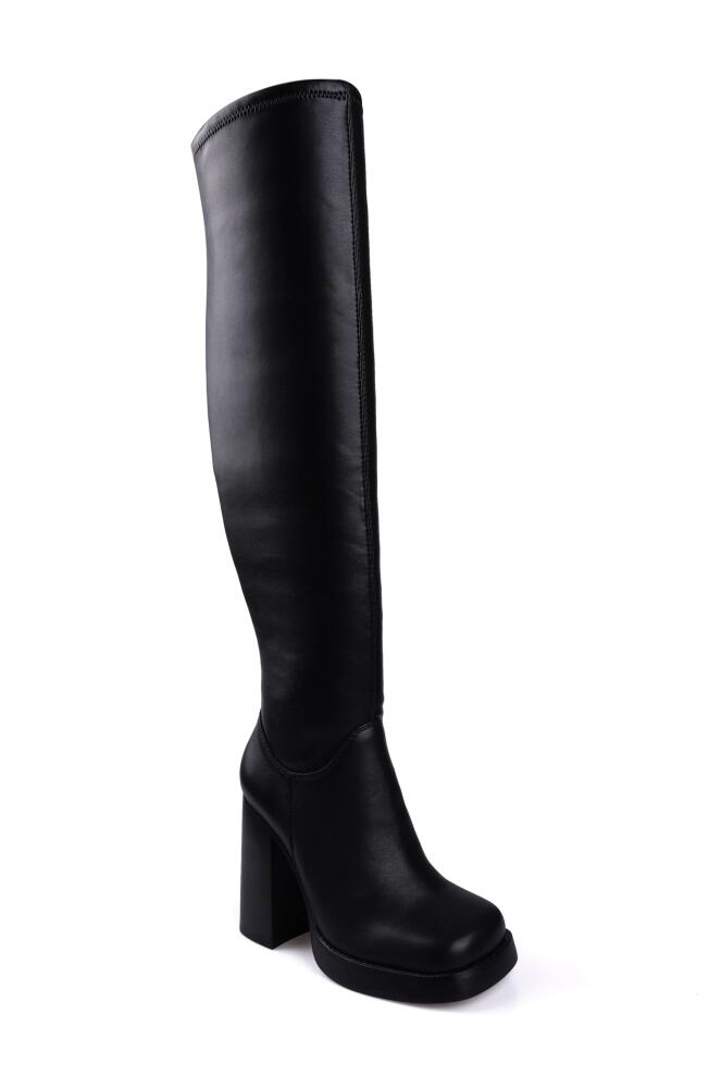 Candie's Gild Over the Knee Boot in Black Faux Cover