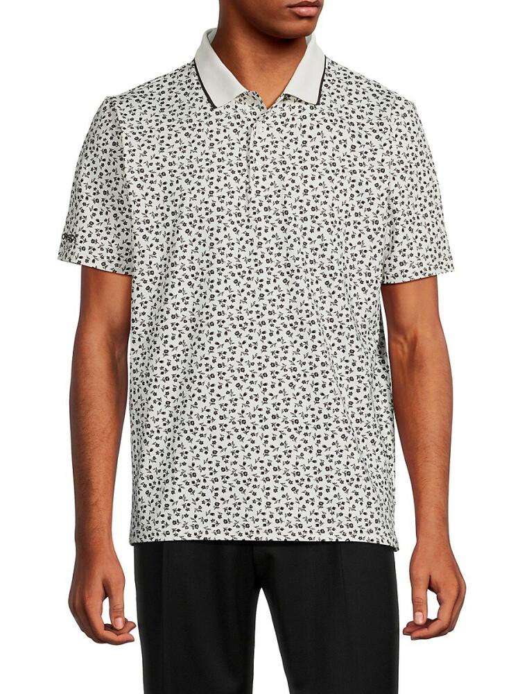 Bonobos Men's Justin Rose Performance Polo - White Multi Cover