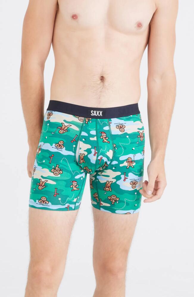 SAXX Vibe Xtra Super Soft Boxer Briefs in Holiday Par-Tee-Green Cover