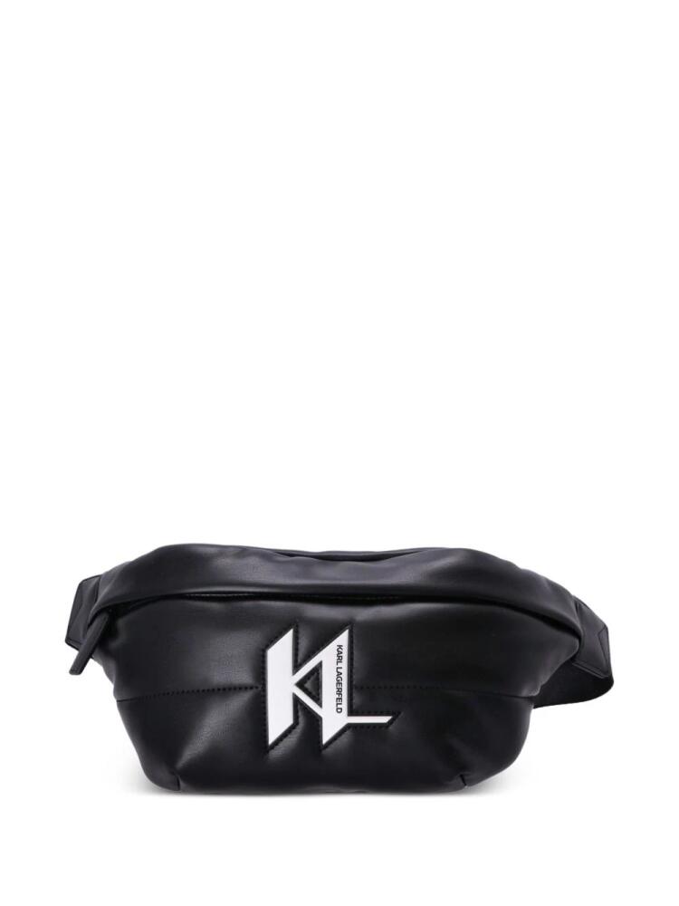 Karl Lagerfeld K/Monogram puffer belt bag - Black Cover