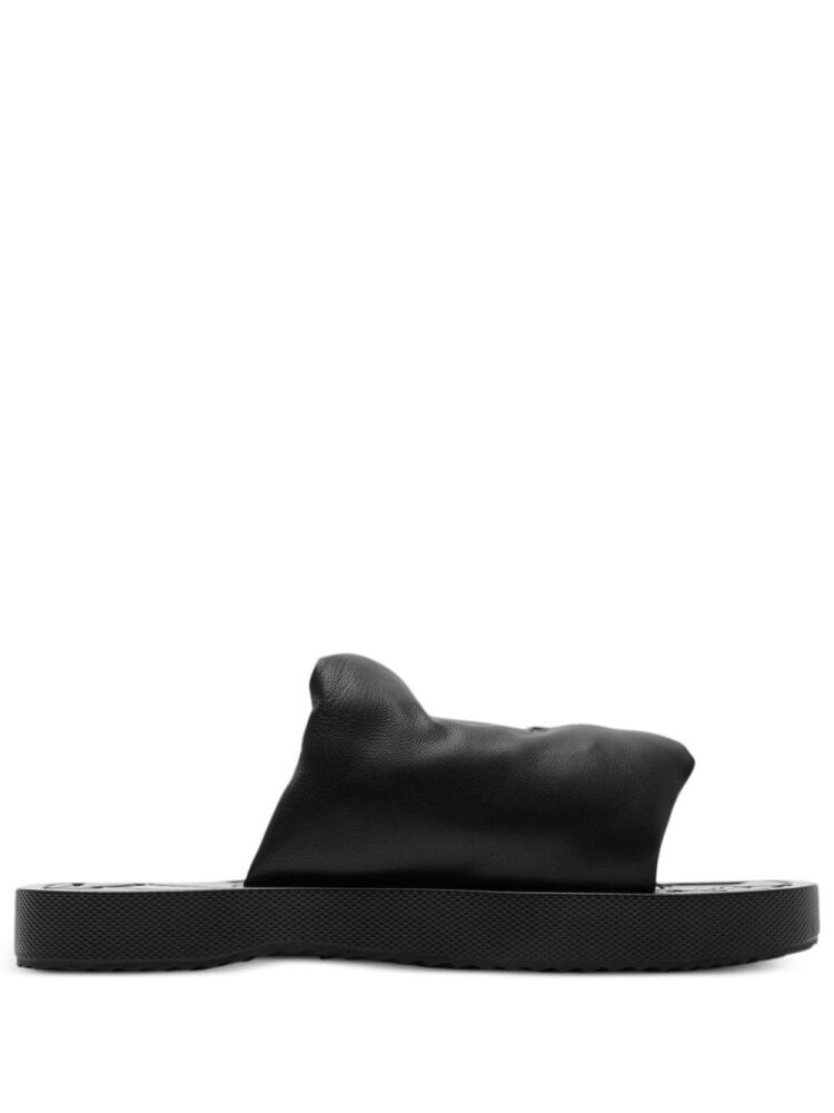 Burberry EKD Slab leather slides - Black Cover