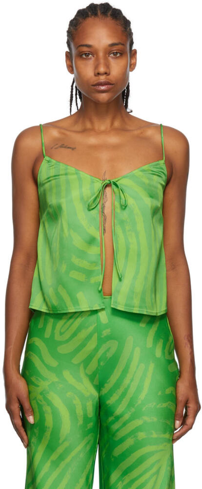 SIMONMILLER Green Zapa Tank Top Cover