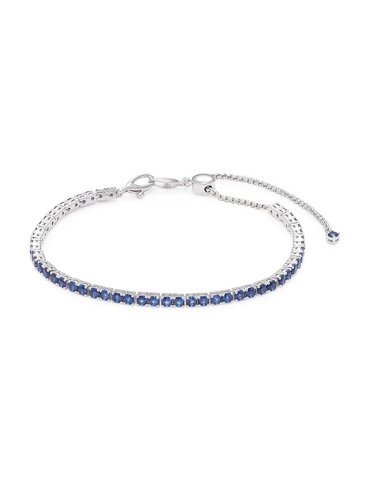 Adriana Orsini Women's Love All Single Rhodium Plated Sterling Silver & Cubic Zirconia Slider Bracelet Cover