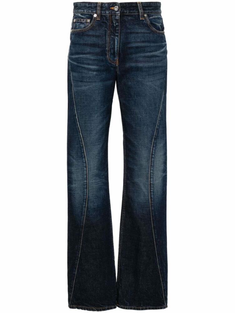 Ferragamo whiskered straight-leg jeans - Blue Cover