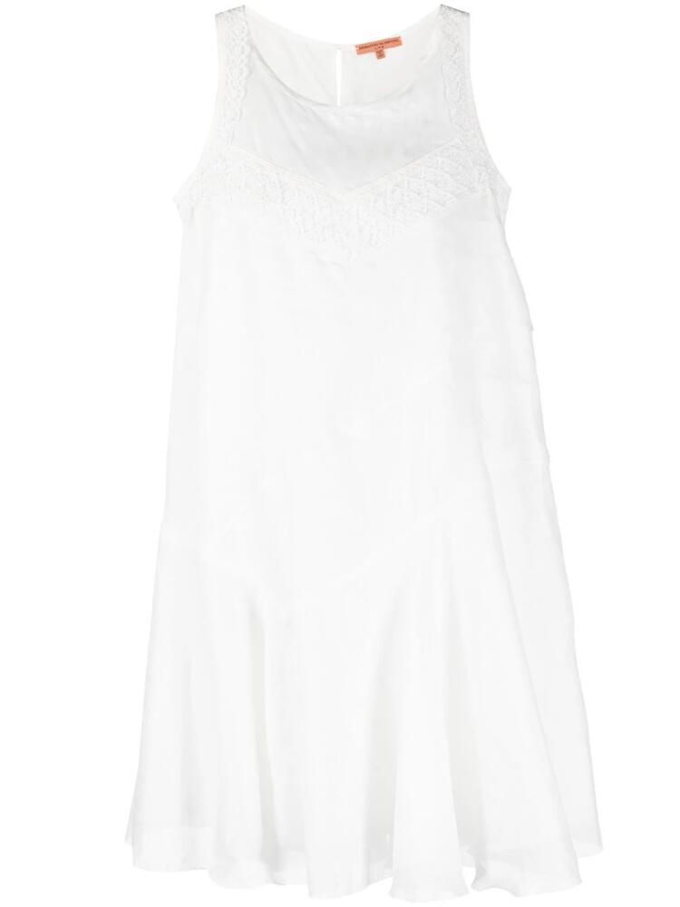 Ermanno Scervino lace-detail short shift dress - White Cover