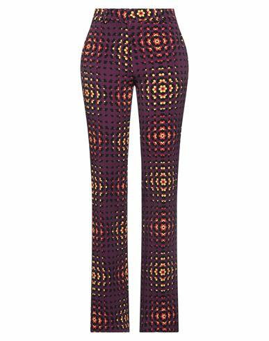 Vivetta Woman Pants Dark purple Polyester, Elastane Cover