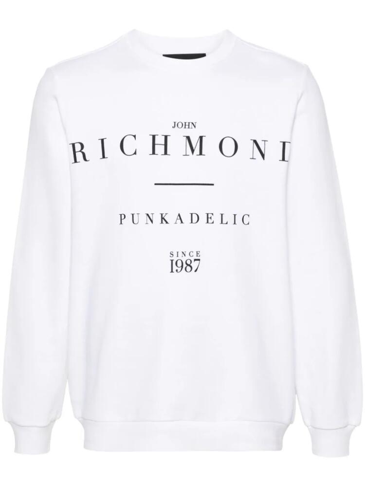 John Richmond logo-print sweatshirt - White Cover