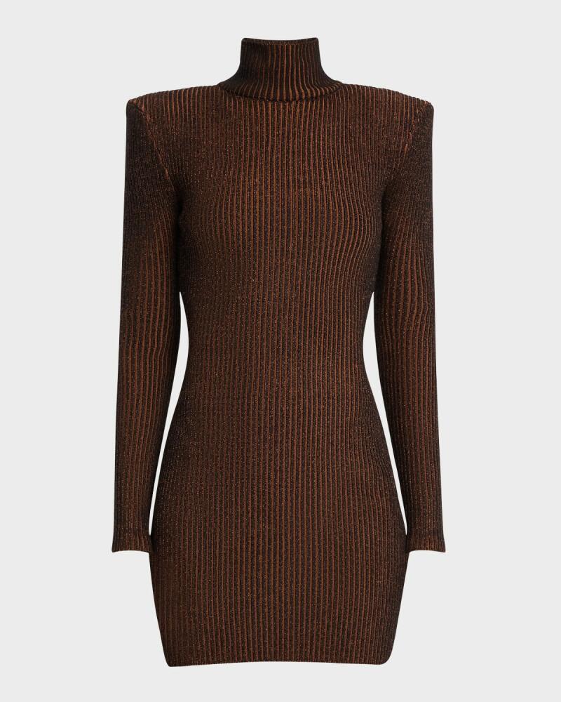 SER.O.YA Moda Rib-Knit Turtleneck Mini Dress Cover