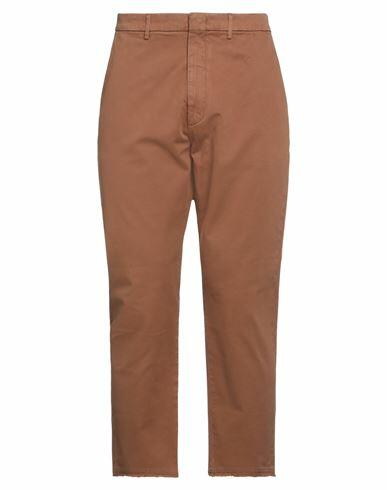 Pence Man Pants Brown Cotton, Elastane Cover