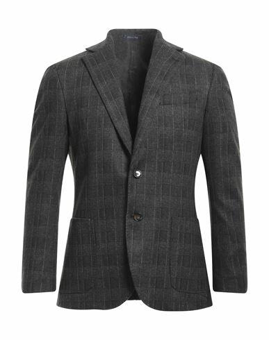 Herman & Sons Man Blazer Steel grey Viscose, Nylon, Elastane Cover