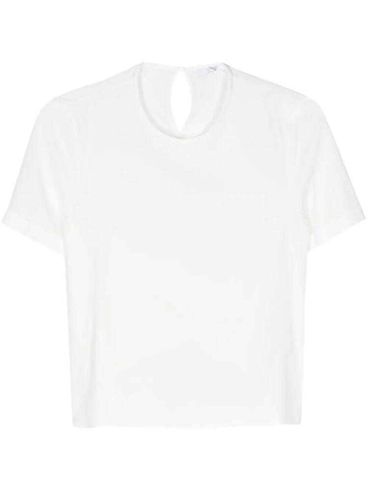 Peserico round-neck crepe blouse - White Cover